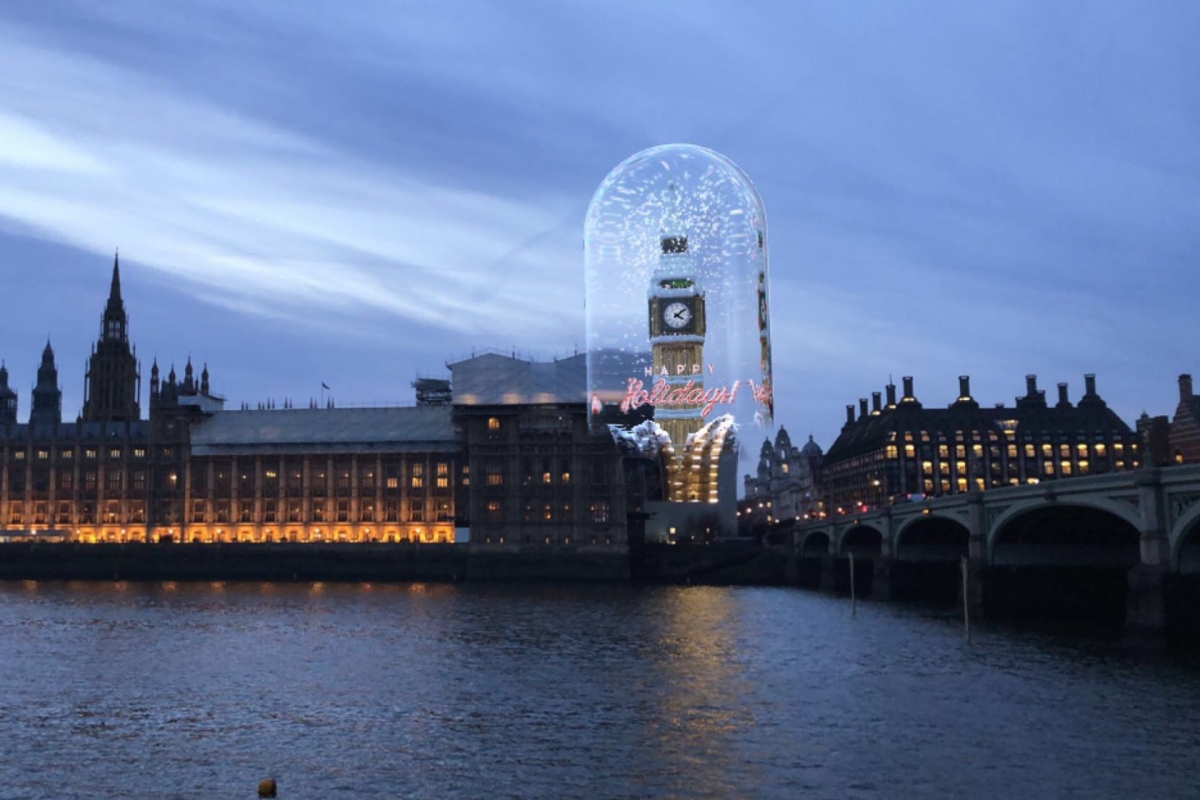 With the help of augmented reality, Big Ben got animated