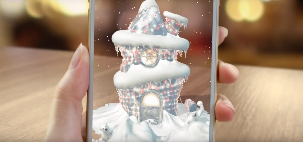 Coca Cola opens magical Christmas holidays with AR