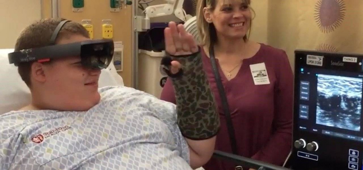 The children's hospital uses augmented reality to calm patients