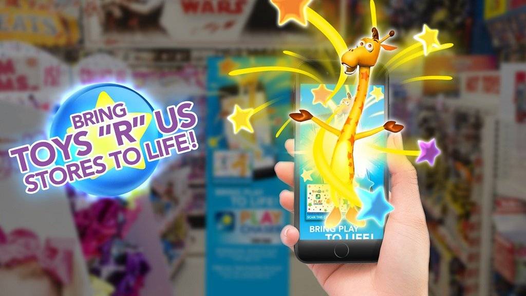 The huge company, TOYS 'R' US, is starting to use AR to attract customers this season