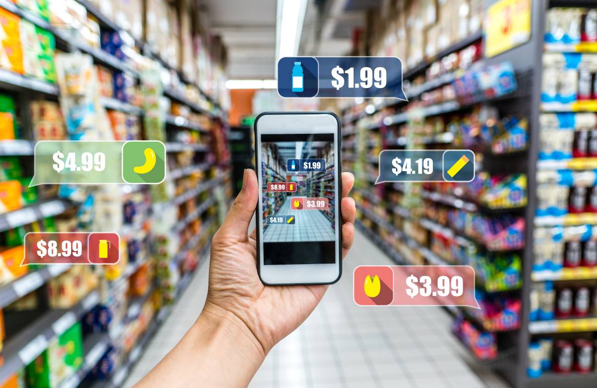 Walmart uses AR enabling users to compare products in the store